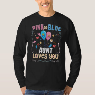 Roze of blauwe tante houdt van je beste tante ooit t-shirt
