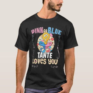 Roze of Blauwe Tante houdt van je beste tante T-shirt