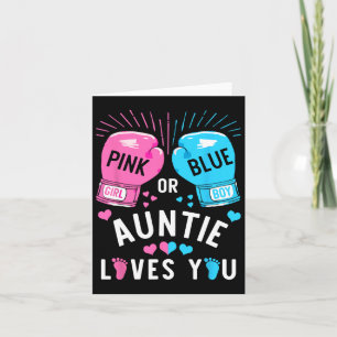 Roze of blauwe tante houdt van je boksen geslacht kaart