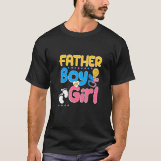 Roze of blauwe vader houdt van je beste vader ooit t-shirt