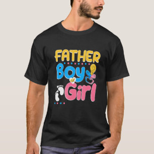 Roze of blauwe vader houdt van je beste vader ooit t-shirt