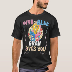 Roze of Blue Gran houdt van je beste oma ooit Gran T-shirt