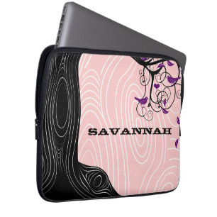 Roze of Elke kleur Wood Grain Lap Top Hoesje Laptop Sleeve