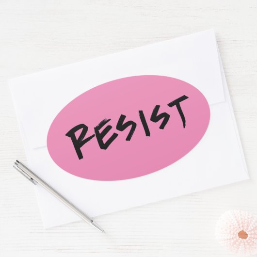 Roze (of kies kleur) Weersta Stickers (Envelop)