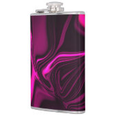 Roze of paarse curven tegen donkere paarse achterg heupfles (Links)