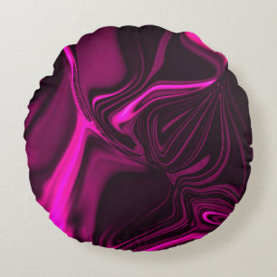 Roze of paarse curven tegen donkere paarse achterg rond kussen