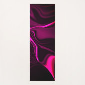 Roze of paarse curven tegen donkere paarse achterg yogamat (Voorkant)