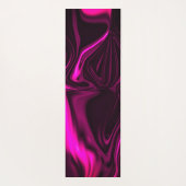 Roze of paarse curven tegen donkere paarse achterg yogamat (Achterkant)