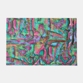 Roze of rumplammplat gekleurd met zacht zijdeachti deurmat (Voorkant)