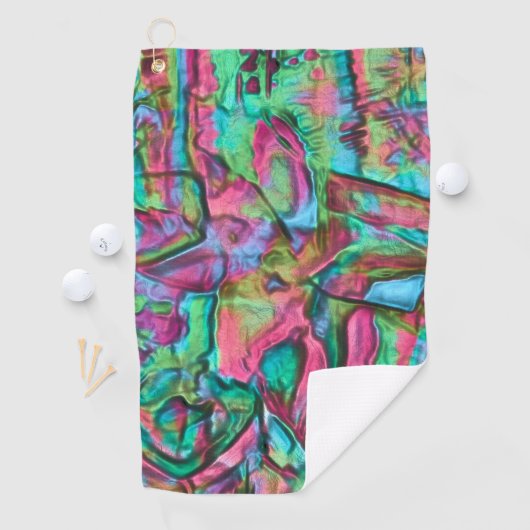 Roze of rumplammplat gekleurd met zacht zijdeachti golfhanddoek (Insitu)