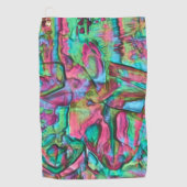 Roze of rumplammplat gekleurd met zacht zijdeachti golfhanddoek (Voorkant)