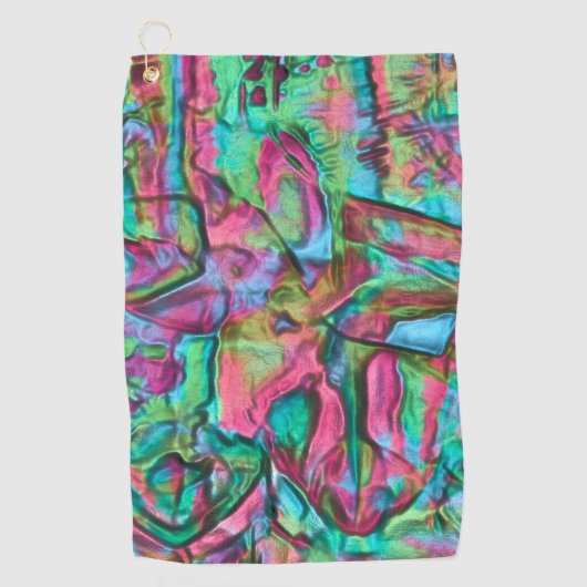 Roze of rumplammplat gekleurd met zacht zijdeachti golfhanddoek (Voorkant)