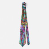 Roze of rumplammplat gekleurd met zacht zijdeachti stropdas (Voorkant)