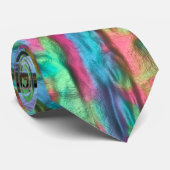 Roze of rumplammplat gekleurd met zacht zijdeachti stropdas (Opgerold)