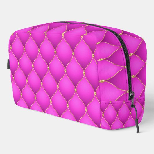 Roze Ogee Goud Diamanten Toilettasje (Rechterhoek)