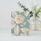 Roze ogen Roos behangpapier Briefkaart (Staand voorkant)