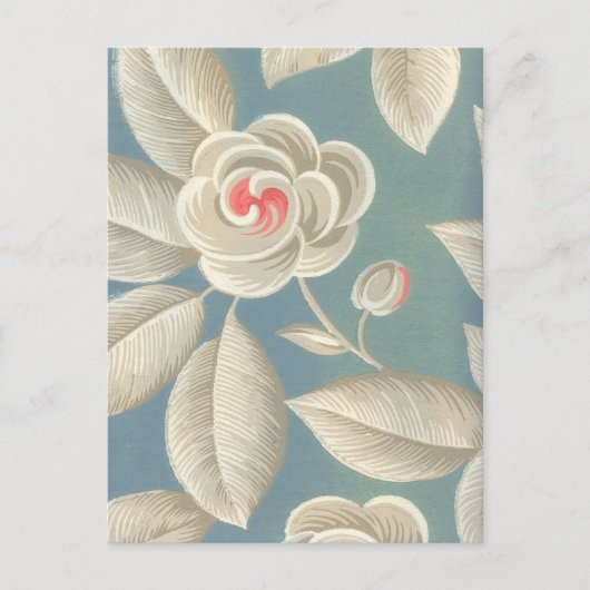 Roze ogen Roos behangpapier Briefkaart (Voorkant)