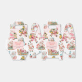 Roze Oh Wat Leuk-Retro Groovy Kerstman Verjaardag Bedankdoosjes (Uitgevouwen)