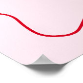 Roze Oh Wat Leuk Vakantiemeisje 1e Verjaardag Welk Poster (Hoek)