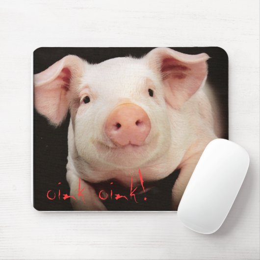 Roze oink! muismat (Met muis)