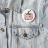 Roze oktober badge ronde button 5,7 cm (In situ)
