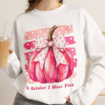 Roze Oktober Borstkanker Awareness Pompoen Zweet