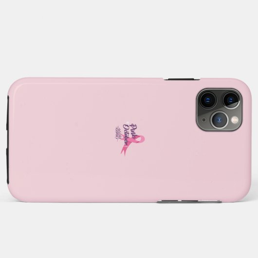 Roze oktober Case-Mate iPhone case (Achterkant (horizontaal))