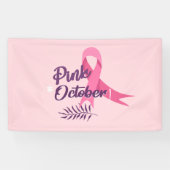 Roze oktober spandoek (Horizontaal)