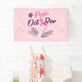 Roze oktober spandoek (Insitu)