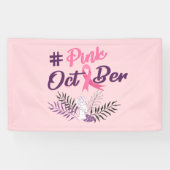 Roze oktober spandoek (Horizontaal)