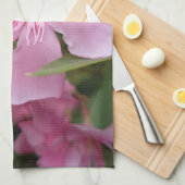 Roze Oleander Bloem Keukendoek Theedoek (Quarter Fold)