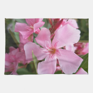 Roze Oleander Bloem Keukendoek Theedoek