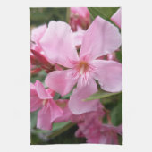 Roze Oleander Bloem Keukendoek Theedoek (Verticaal)