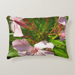 Roze Oleander Bloemenkussen Botanische Tuin Accent Kussen