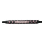  roze olie Abstract - Personaliseer alles optionee Zwarte Inkt Pen (Voorkant)