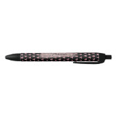  roze olie Abstract - Personaliseer alles optionee Zwarte Inkt Pen (Bodem)