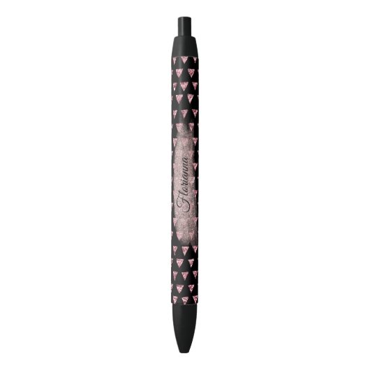  roze olie Abstract - Personaliseer alles optionee Zwarte Inkt Pen (Voorkant Verticaal)
