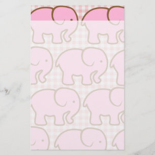  roze oliefabrieken op roze speldenpatroon briefpapier