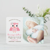  roze oliefamilie Fotoaankondiging Aankondiging (Staand voorkant)