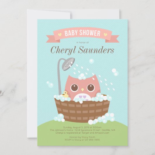 Roze olieramp in houten buisjes kaart (Voorkant)