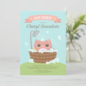 Roze olieramp in houten buisjes kaart (Staand voorkant)