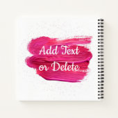 Roze olieverf van de Liefde citaat het moderne min Notitieboek (Achterkant)