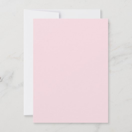 Roze olifant Baby Girl Shower Bedankt voor je cred Kaart (Achterkant)