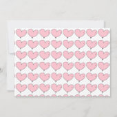 Roze Olifant Baby hart ballon Douche Uitnodiging (Achterkant)