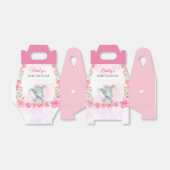 Roze Olifant Baby Meisje Douche Sprinkle Gast Gift Bedankdoosjes (Uitgevouwen)