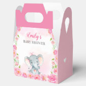 Roze Olifant Baby Meisje Douche Sprinkle Gast Gift Bedankdoosjes (Geopend)