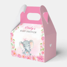 Roze Olifant Baby Meisje Douche Sprinkle Gast Gift