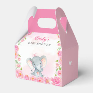 Roze Olifant Baby Meisje Douche Sprinkle Gast Gift Bedankdoosjes