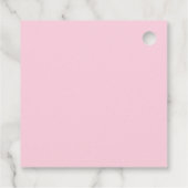 Roze olifant Baby shower Bedankjes Labels (Achterkant)