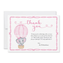 Roze olifant Baby shower